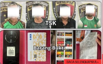 Tim Macan Berhasil Mengamankan 4 Orang Tersangka Dengan Pasal 303 KUHP