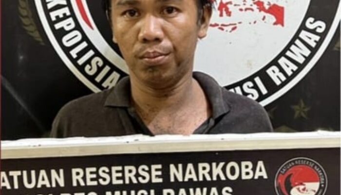 Simpan Puluhan Sabu Siap Edar, Satresnarkoba Polres Musi Rawas Ringkus Pengedar di Pondok Kebun Sawit Desa Petunang