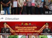Salah Satu Warga Desa Sumber Makmur Menyerahkan Senjata Api Jenis kecepek. Melalui Kepala Desa, Sabtu 21/06/2025:
