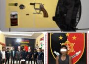 Simpan Pistol dan Peluru Aktif di Bawah Meja Tamu, DT Mendekam di Balik Jeruji Besi Polres Musi Rawas,kamis 26/06/2025: