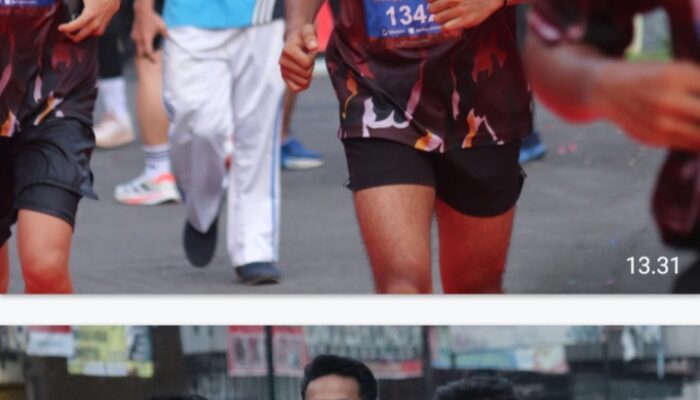 Satbrimob polda Sumsel Batalyon B Pelopor Ikuti Bhayangkara Charity Run di Taman Olahraga Megang Lubuklinggau, Sabtu 28/06/2025: